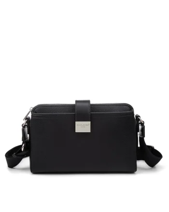 Geanta crossbody de piele ecologica Lunara Nova, Negru