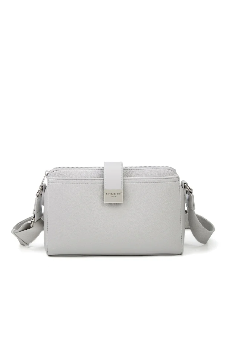 Geanta crossbody de piele ecologica Lunara Nova, Alb