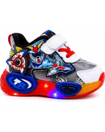 Pantofi sport cu lumini LED, Model Robo, Multicolor, Marimea
