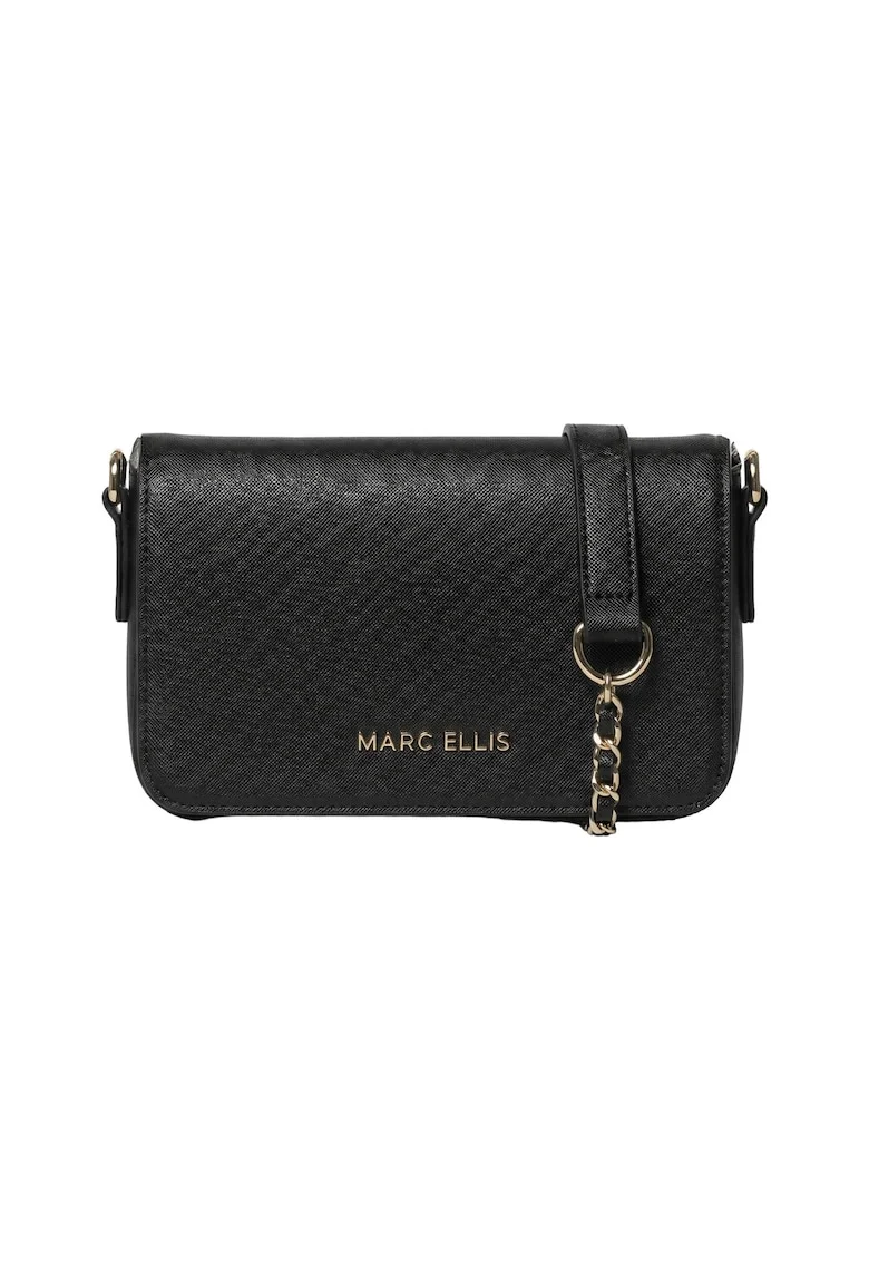 Geanta crossbody din piele ecologica, Negru