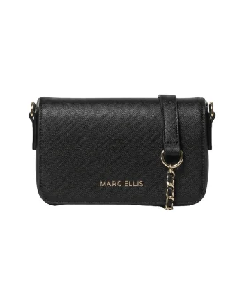 Geanta crossbody din piele ecologica, Negru