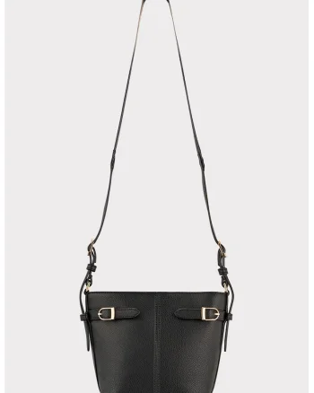 Geanta crossbody de piele ecologica, Negru