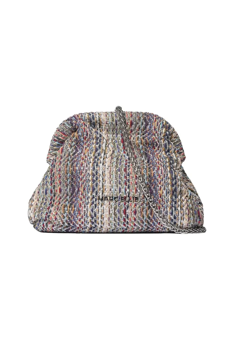 Geanta din material textil cu maner Deep, Argintiu