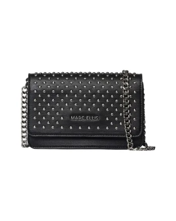 Geanta crossbody cu detalii metalice Deep, Negru