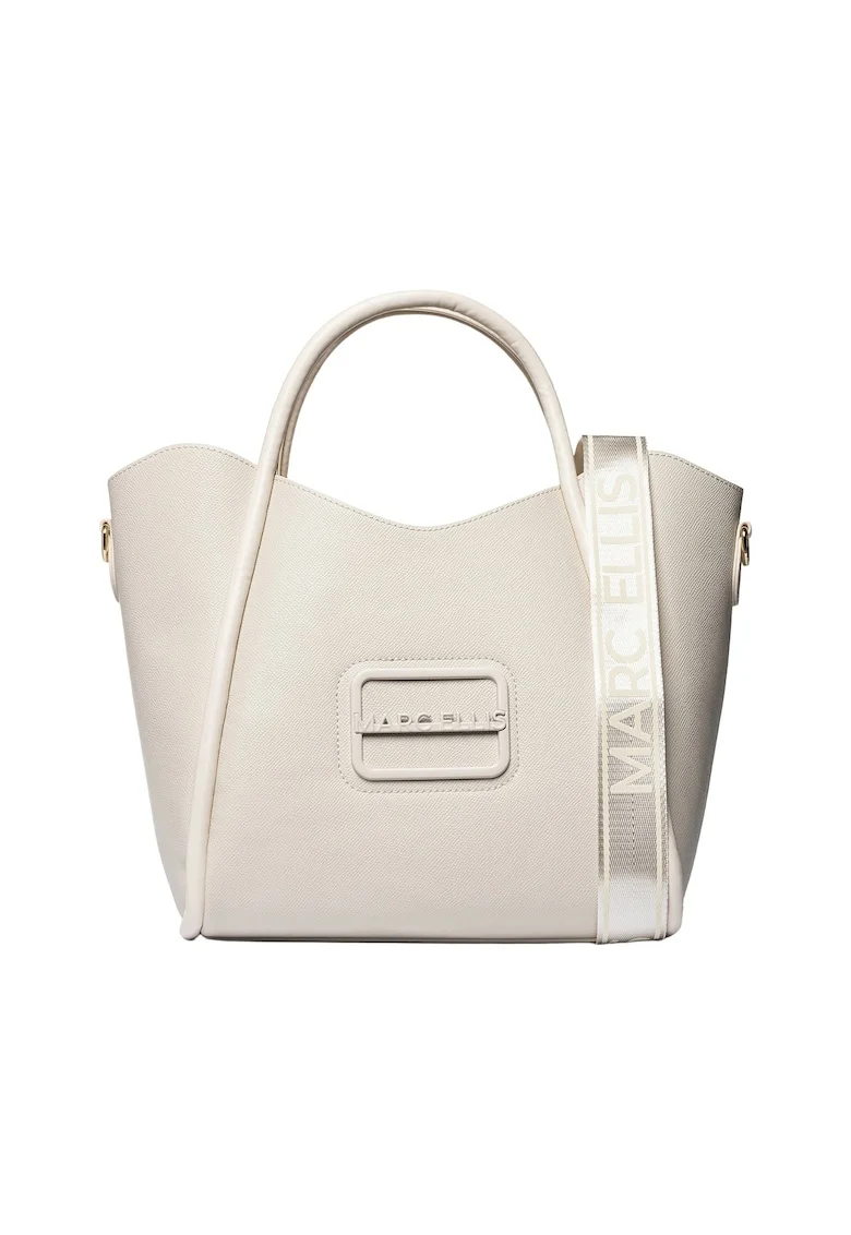 Geanta shopper cu etui detasabil, Alb