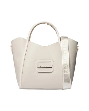 Geanta shopper cu etui detasabil, Alb