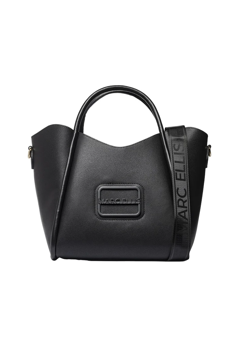 Geanta shopper cu etui detasabil, Negru