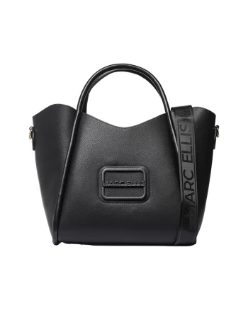 Geanta shopper cu etui detasabil, Negru