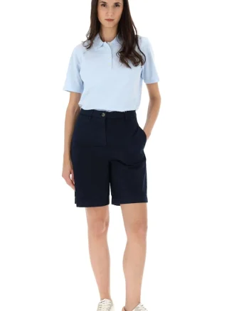 Pantaloni dama scurti chinos  WW0WW49648 XS INTL Bleumarin