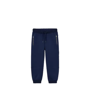 Pantaloni sport copii,  bleumarin, 64% bumbac, 32% poliester