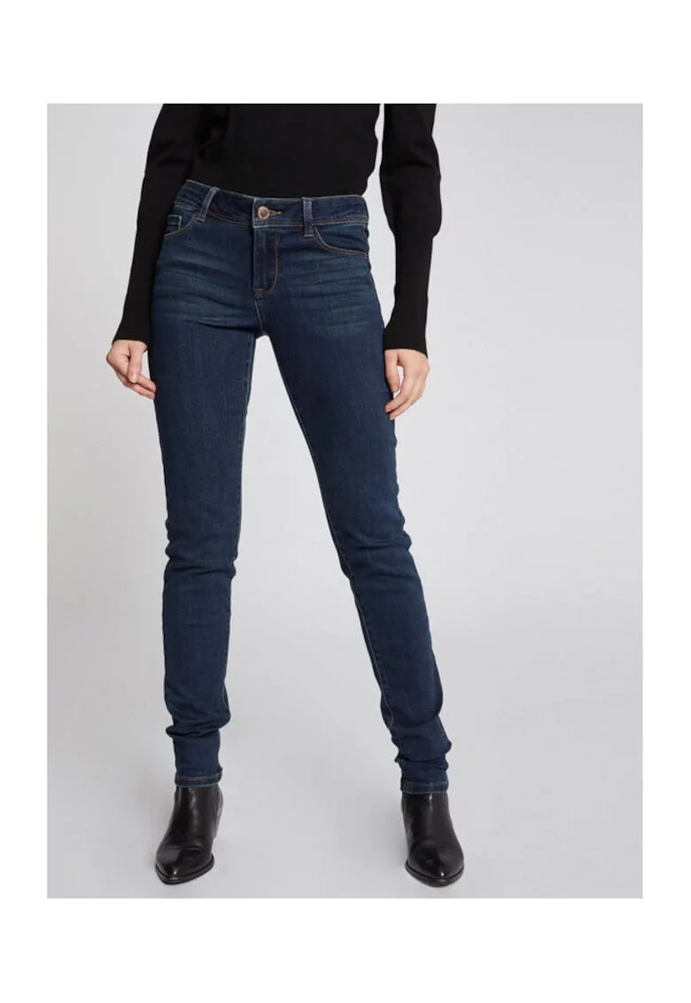 Blugi dama,  slim fit, bleumarin, bumbac/poliester/elastan/viscoza,