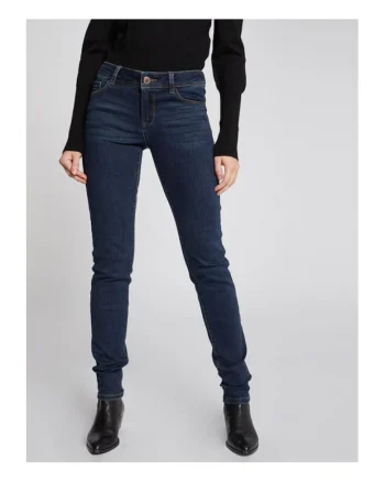 Blugi dama,  slim fit, bleumarin, bumbac/poliester/elastan/viscoza,