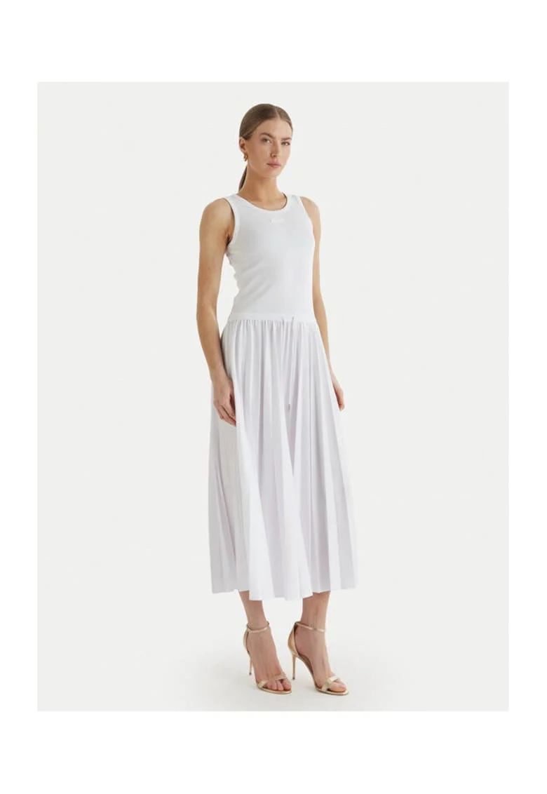 Rochie pentru femei, 96% bumbac, 4% elastan, EU, Alb