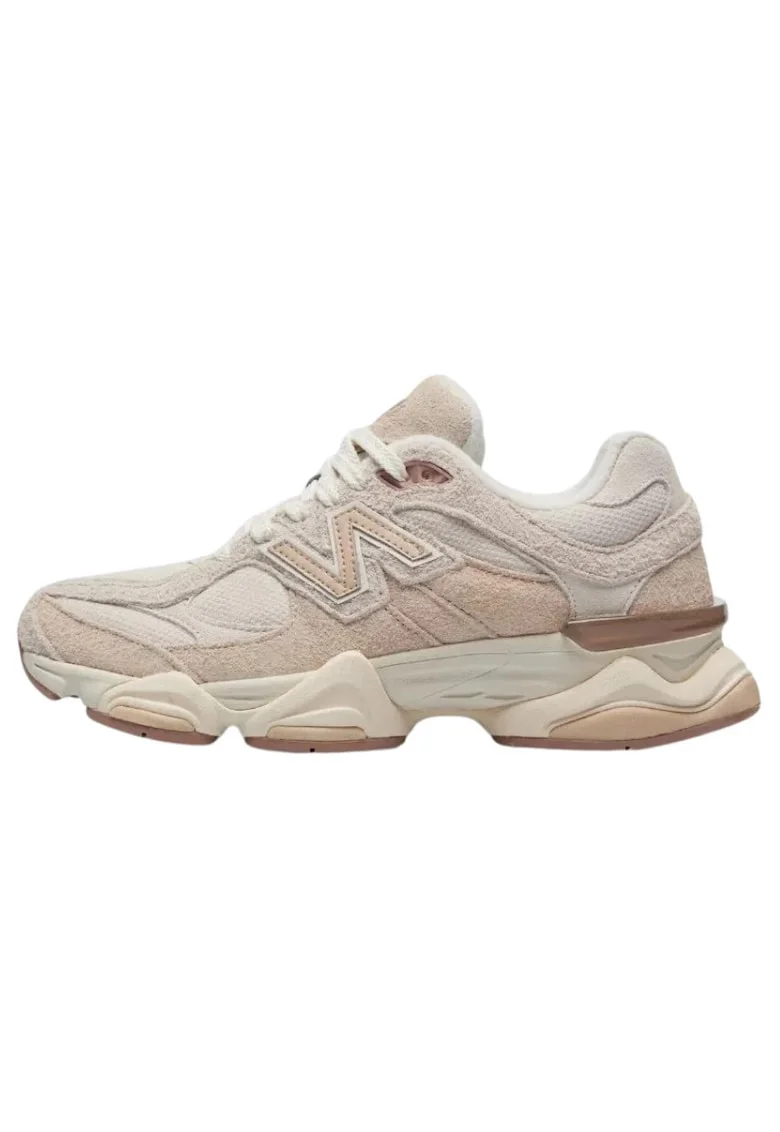 Pantofi sport cu insertii din piele intoarsa si logo 9060