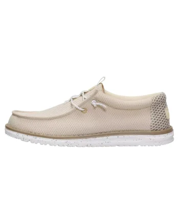 Męskie Lekkie Mokasyny Buty Wsuwane Wally Mesh Naturals, Bej