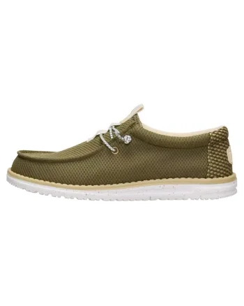 Męskie Lekkie Mokasyny Buty Wsuwane Wally Mesh Naturals, Verde