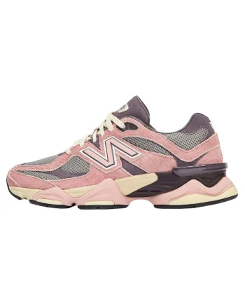Pantofi sport unisex cu logo si detalii din piele intoarsa 9060