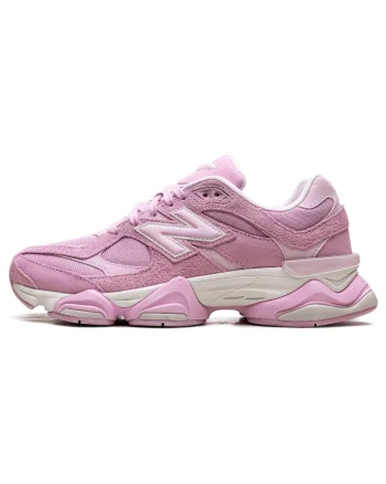 Pantofi sport cu insertii din piele intoarsa 9060, Roz