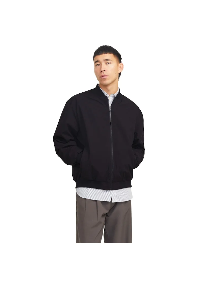 Jacheta JACK &JONES Charge Bomber 54286, Negru
