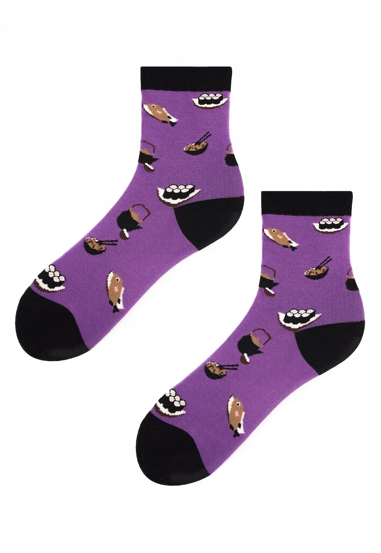 Sosete dama,  Model Sushi, Bumbac/Poliamida, Multicolor, 36-40EU