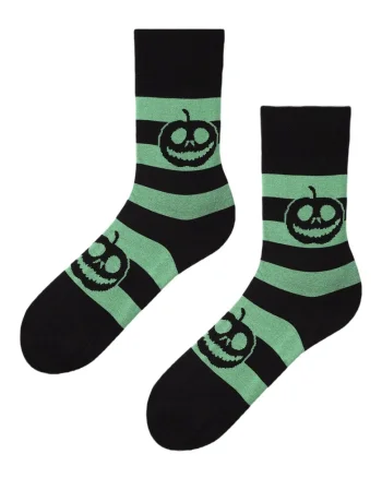 Sosete barbati,  Bumbac, Model dungi/dovleci, Verde/Negru,