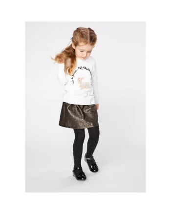 Dresuri pentru copii,  Bumbac/Poliamida, Negru, 140/146cm