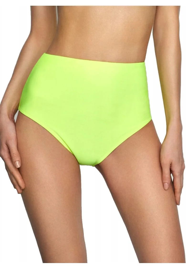 Slip inot cu talie inalta,  Bahamas 2, Poliamida/Elastan, Lime, Verde lime