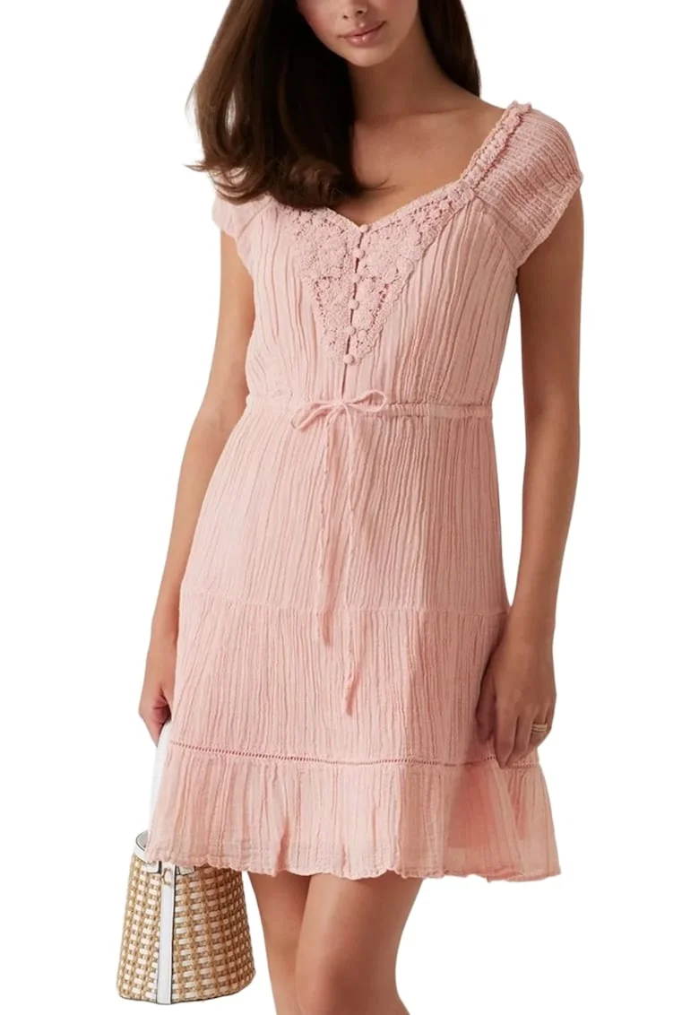 Rochie dama  GAUZE W5GK0A, Roz