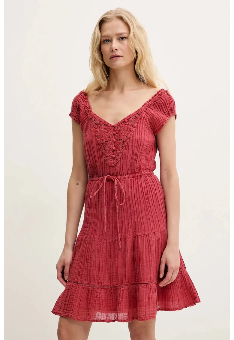 Rochie dama  GAUZE W5GK0A, Rosu