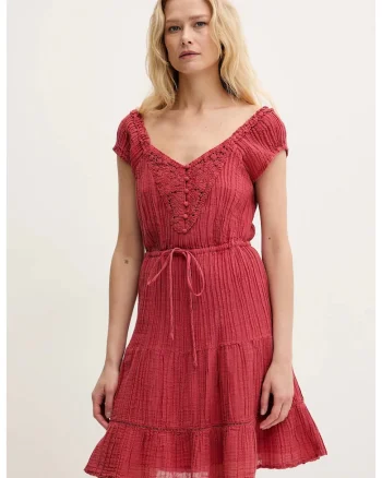 Rochie dama  GAUZE W5GK0A, Rosu