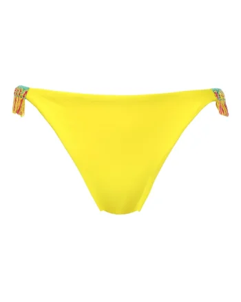 Slip de baie cu franjuri,  Galben,