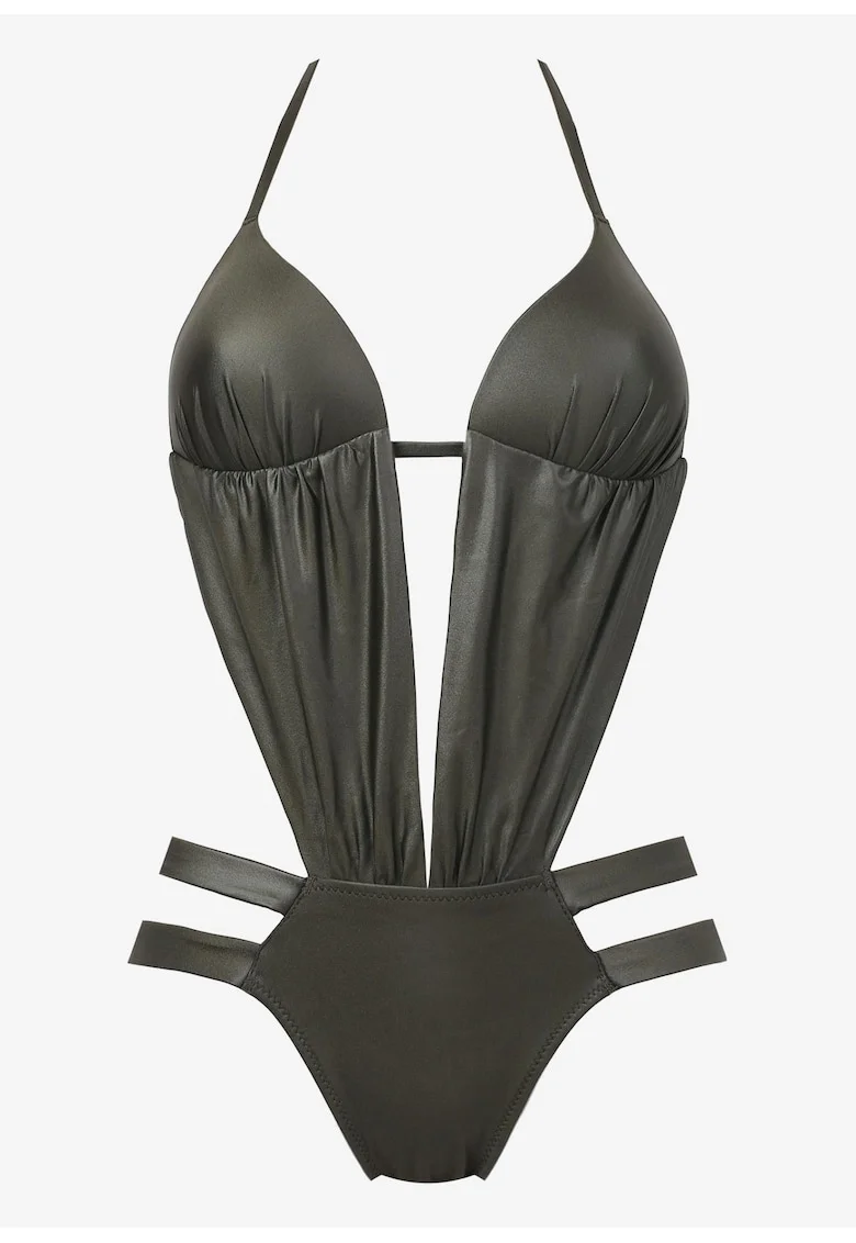 Costum de baie,  Poliamida/Elastan, Kaki, 36EU
