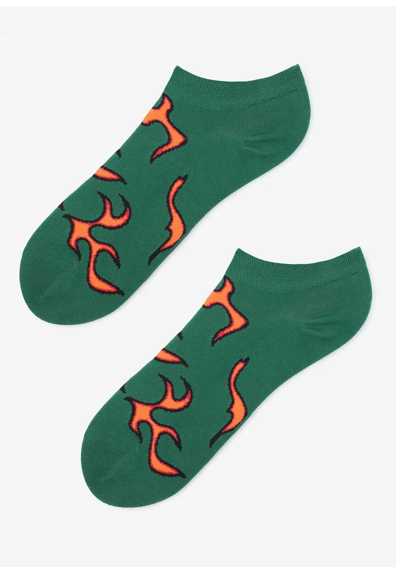 Sosete barbati,  Bumbac/Poliamida, Verde/Porocaliu, 41-45EU