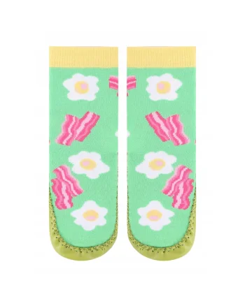 Sosete copii,  Bumbac/Piele ecologica, Multicolor, 26-27EU