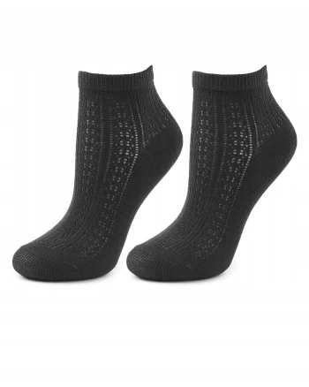 Sosete dama,  Bumbac/Poliamida, Negru,