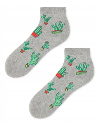 Sosete dama,  Bumbac, Model Cactus, Multicolor,