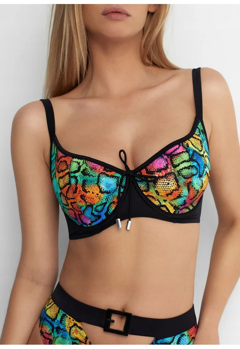 Sutien de baie semi-rigida  Poupee, Poupee, Bretele reglabile, Cu sarma, Poliamida
