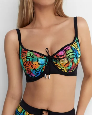 Sutien de baie semi-rigida  Poupee, Poupee, Bretele reglabile, Cu sarma, Poliamida