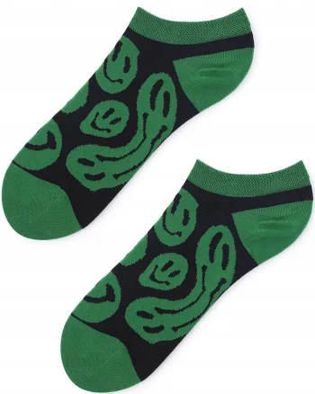 Sosete barbati,  Bumbac, Verde/Negru,
