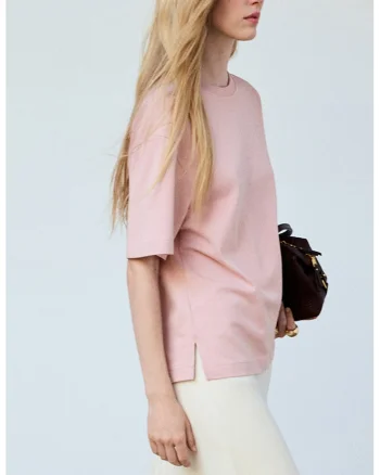 Tricou supradimensionat uni, Roz deschis