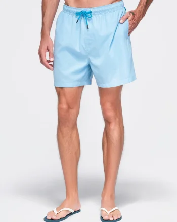 Pantaloni scurti de baie regular fit, uscare rapida, OM-SRSS-0216, Albastru