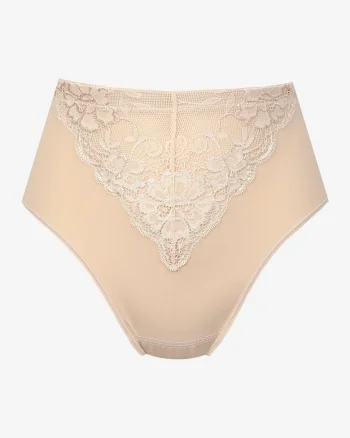 Chiloti tanga dama,  Poliamida/Elastan, Nude, Bej