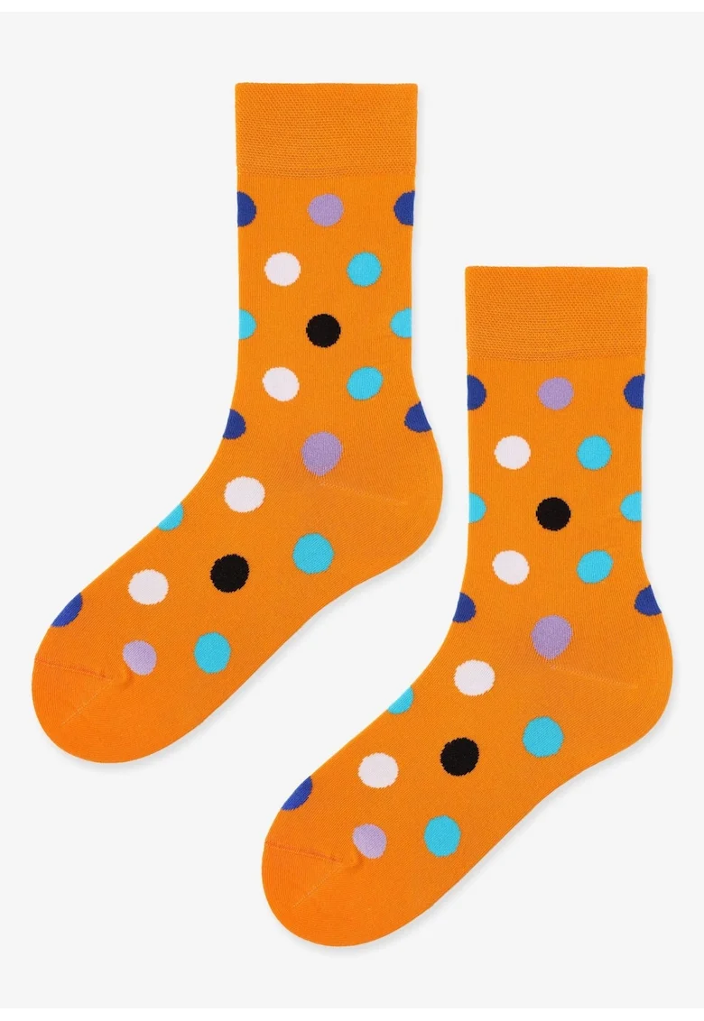 Sosete barbati,  Bumbac, Multicolor, Portocaliu