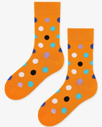 Sosete barbati,  Bumbac, Multicolor, Portocaliu