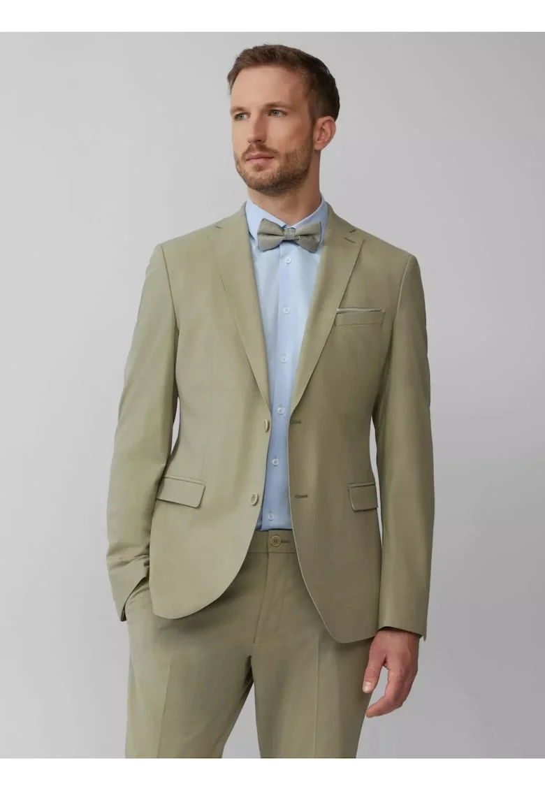 Sacou elegant barbati, Slim fit, Verde masliniu,