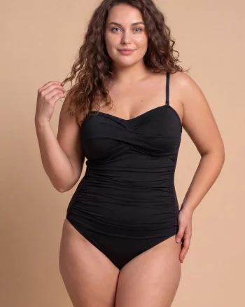 Costum de baie intreg  Paros, cupele sustin bine bustul, Negru