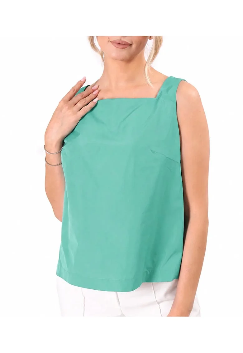 Bluza eleganta din tafta usoara BT6-T7, Turcoaz