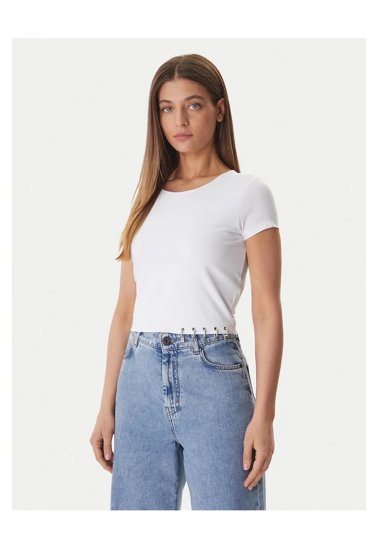Tricou  din bumbac alb, Alb