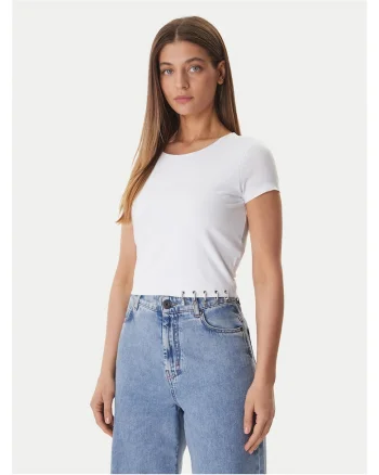 Tricou  din bumbac alb, Alb