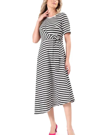 Rochie midi asimetrica, Negru